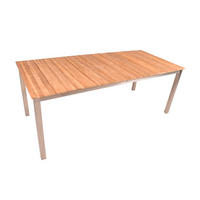 GARTENTISCH Tina Terrassentisch - Braun, Holz (200/90/75cm) - DELUKE