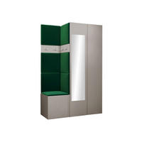 GARDEROBEN-SET Orion XXVI - Kaschmir/Grün, Holzwerkstoff/Kunststoff (116/186/46cm) - MIRJAN24