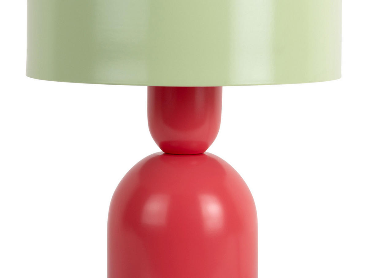 TISCHLAMPE Double Funky 19/19/24 cm - Rot, Metall (19/19/24cm) - Leitmotiv