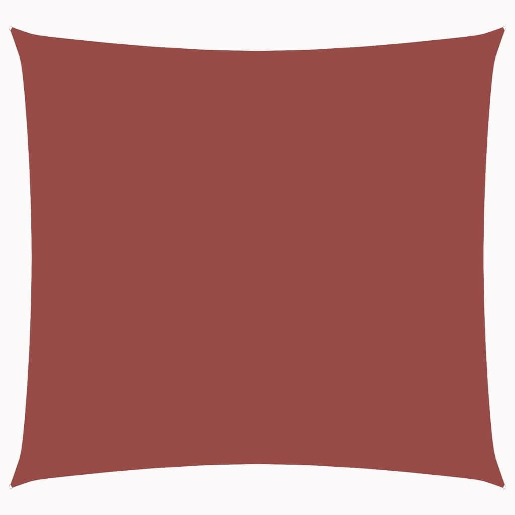 SONNENSEGEL Oxford-Gewebe Quadratisch 4x4 m Terrakotta-Rot - Braun, Textil (400/400cm) - furnicato