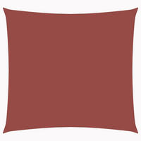 SONNENSEGEL Oxford-Gewebe Quadratisch 4x4 m Terrakotta-Rot - Braun, Textil (400/400cm) - furnicato