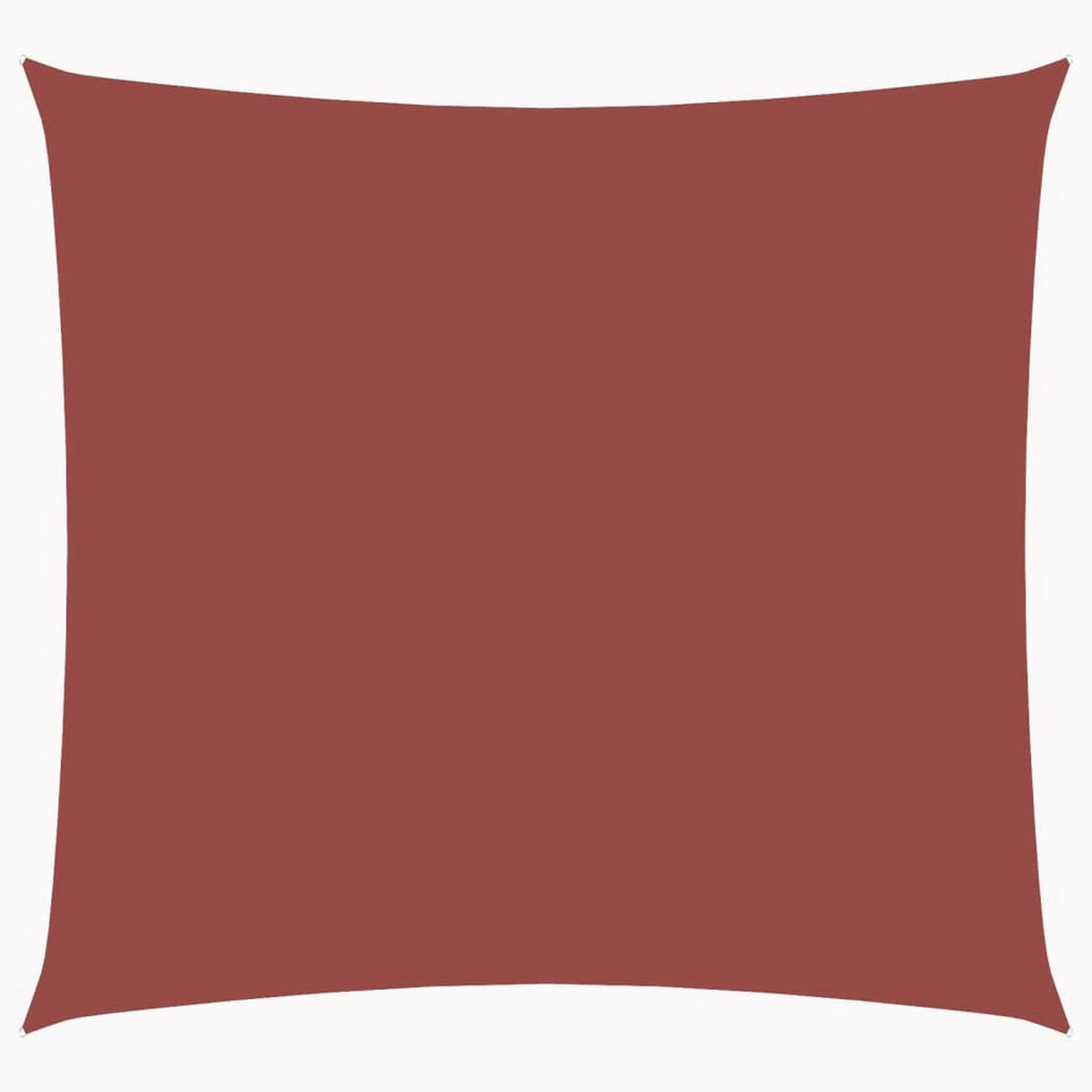 SONNENSEGEL Oxford-Gewebe Quadratisch 4x4 m Terrakotta-Rot - Braun, Textil (400/400cm) - furnicato