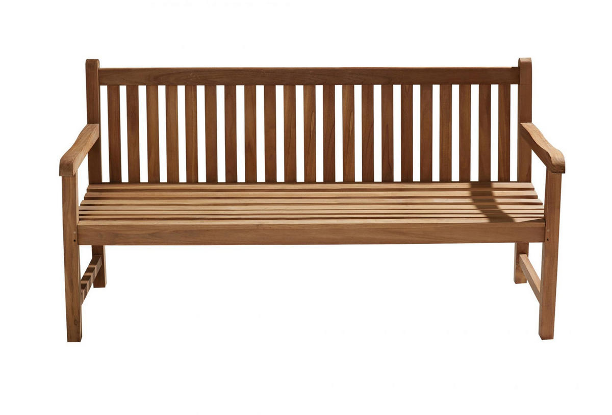 GARTENBANK Colorado 180x55x92 cm, Teak, Holz, Natur - Naturfarben, Holz (180/92/55cm) - dasmöbelwerk