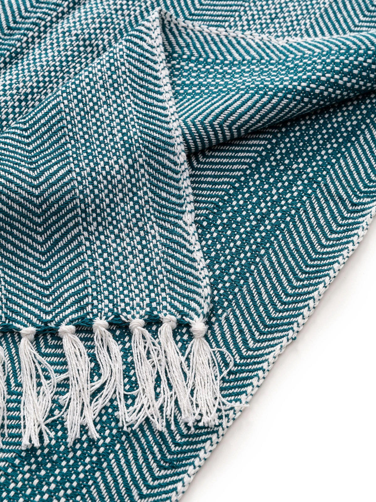 BAUMWOLLDECKE Alisea Blau 125x150 cm - Blau, Textil (125/150cm) - benuta Nest