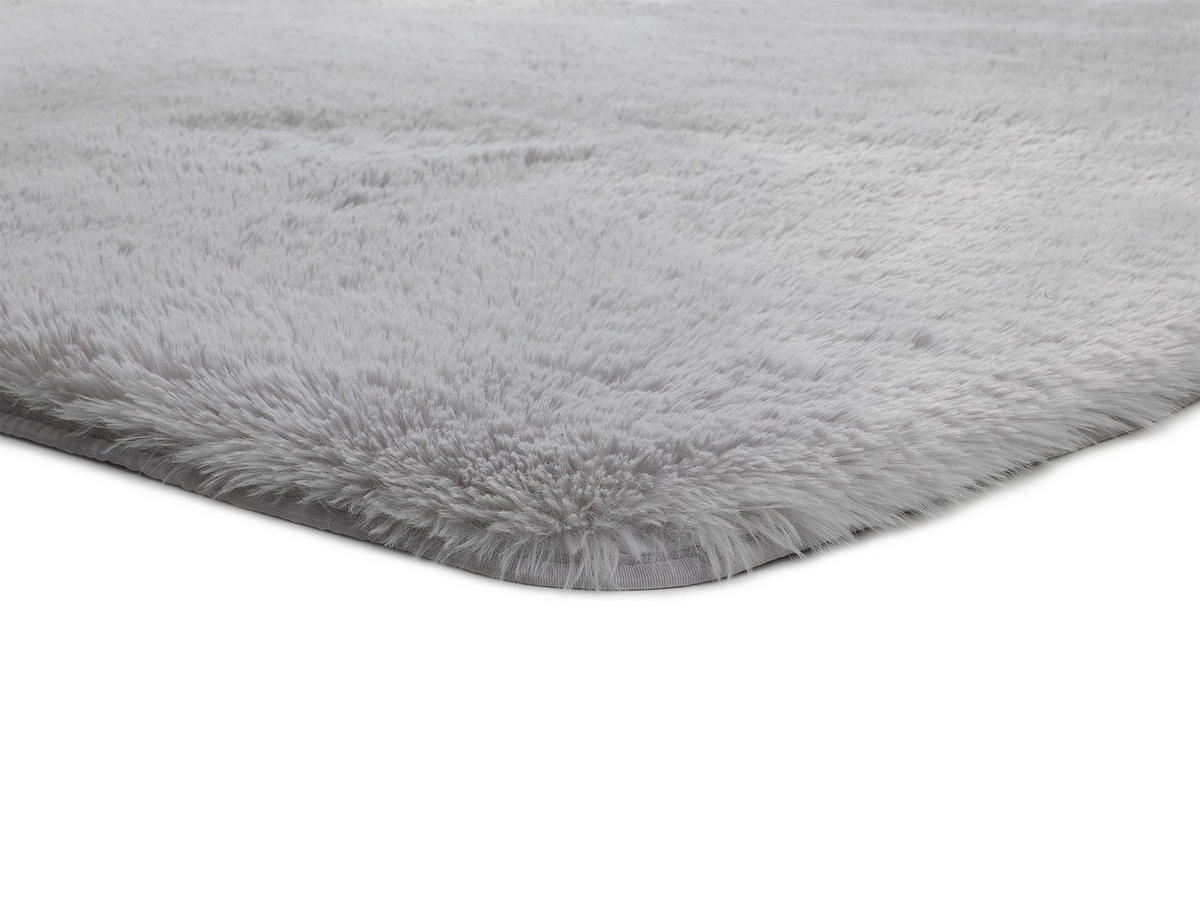 HOCHFLORTEPPICH Silber Alpaca 200/290 cm - Silberfarben, Textil (200/290cm) - Atticgo