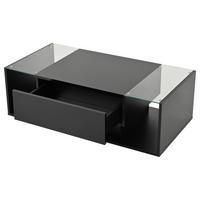 COUCHTISCH Schwarz - Schwarz, Holzwerkstoff (100/50/31cm)