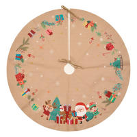 WEIHNACHTSBAUMROCK Weihnachtsmann Ø 90 cm - Braun, Textil (90/90/90cm) - Atmosphera Createur d´interieur
