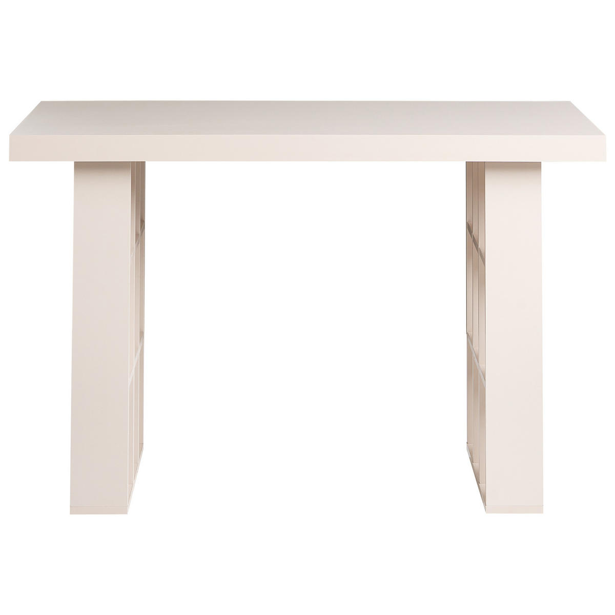 PSACÍ STŮL Světle béžový 120/60 cm s přihrádkami Elura - béžová, kompozitní dřevo (60/120/75cm) - Beliani