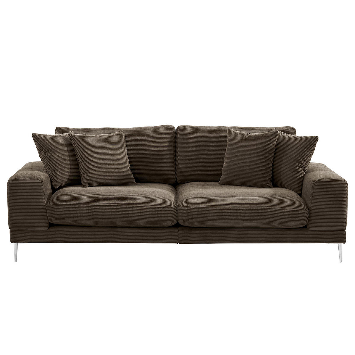 3-SITZER SOFA - Braun, Textil (243/92/103cm) - home24