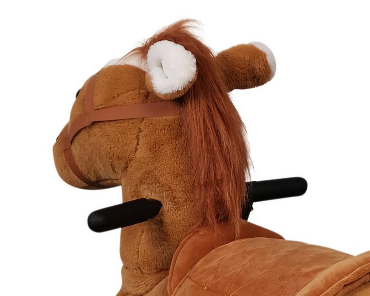 REITPFERD Jolly braun - Braun, Kunststoff (80/48/75cm) - TPFLiving