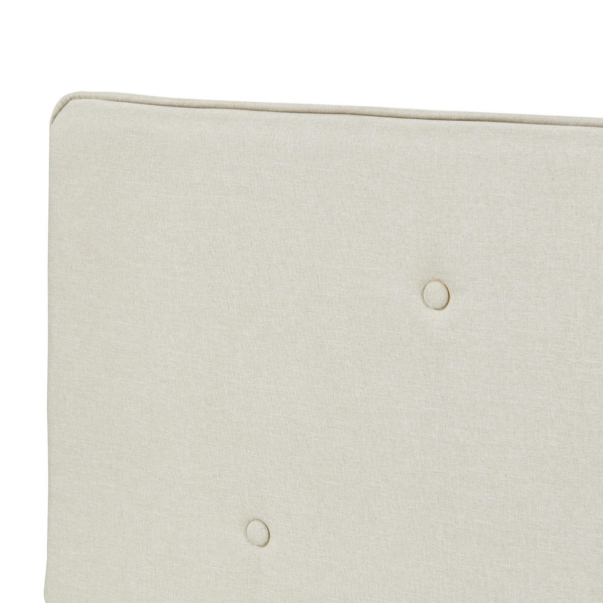 ČELO POSTELE Tokke - béžová, kompozitní dřevo/textil (160/4/52cm) - [en.casa]