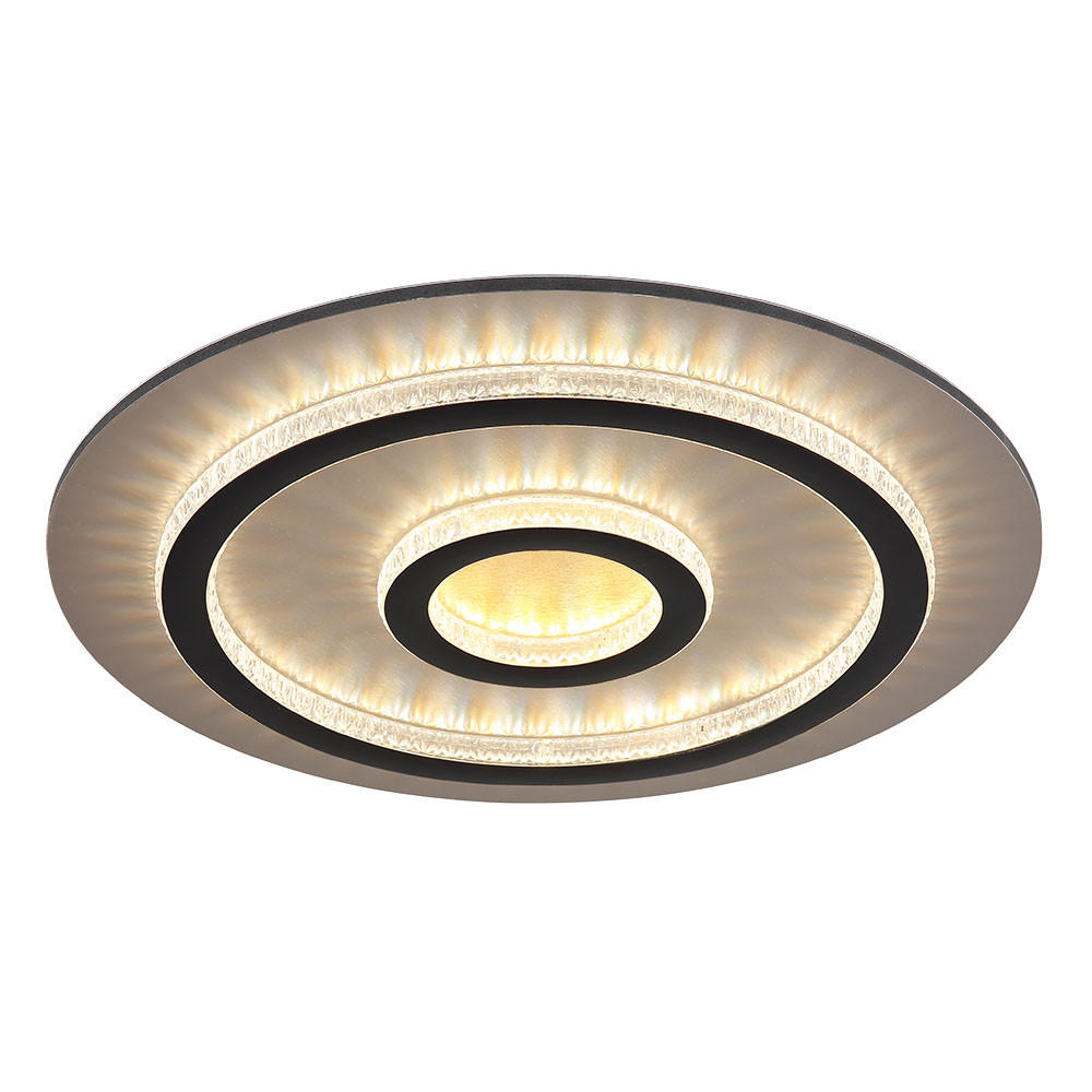 LED DECKENLEUCHTE Jayden Grau Gold - Grau, Metall (45/45/5.5cm) - Globo Lighting
