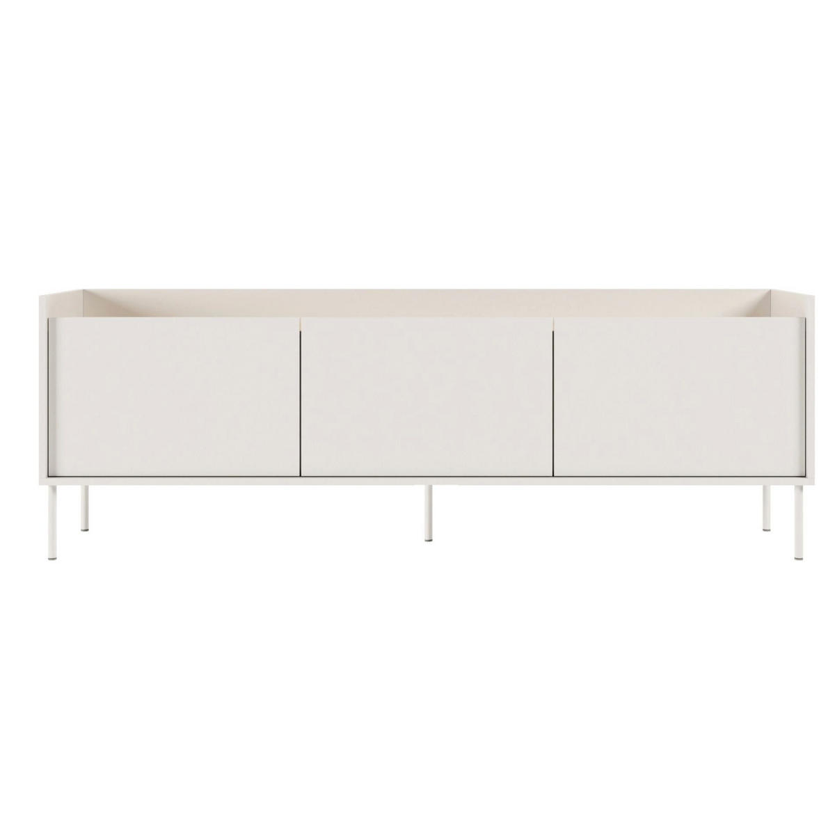 TV-SCHRANK Tovi Weiß / Holzoptik Eiche 175/58/36 cm - Weiß, Holzwerkstoff/Metall (175/58.5/36.4cm) - Selsey