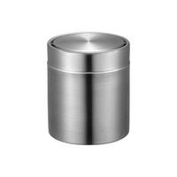 MÜLLEIMER 1,5 Liter 13,8x12 cm Edelstahl & Silber - Silberfarben, Metall (12/13.8/12cm) - PROREGAL