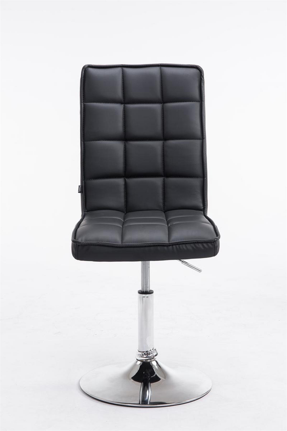 ESSZIMMERSTUHL Peko-Two Kunstleder, Gestell Metall in Chromoptik Schwarz - Chromfarben/Schwarz, Textil/Metall (43/104/56cm) - TPFLiving