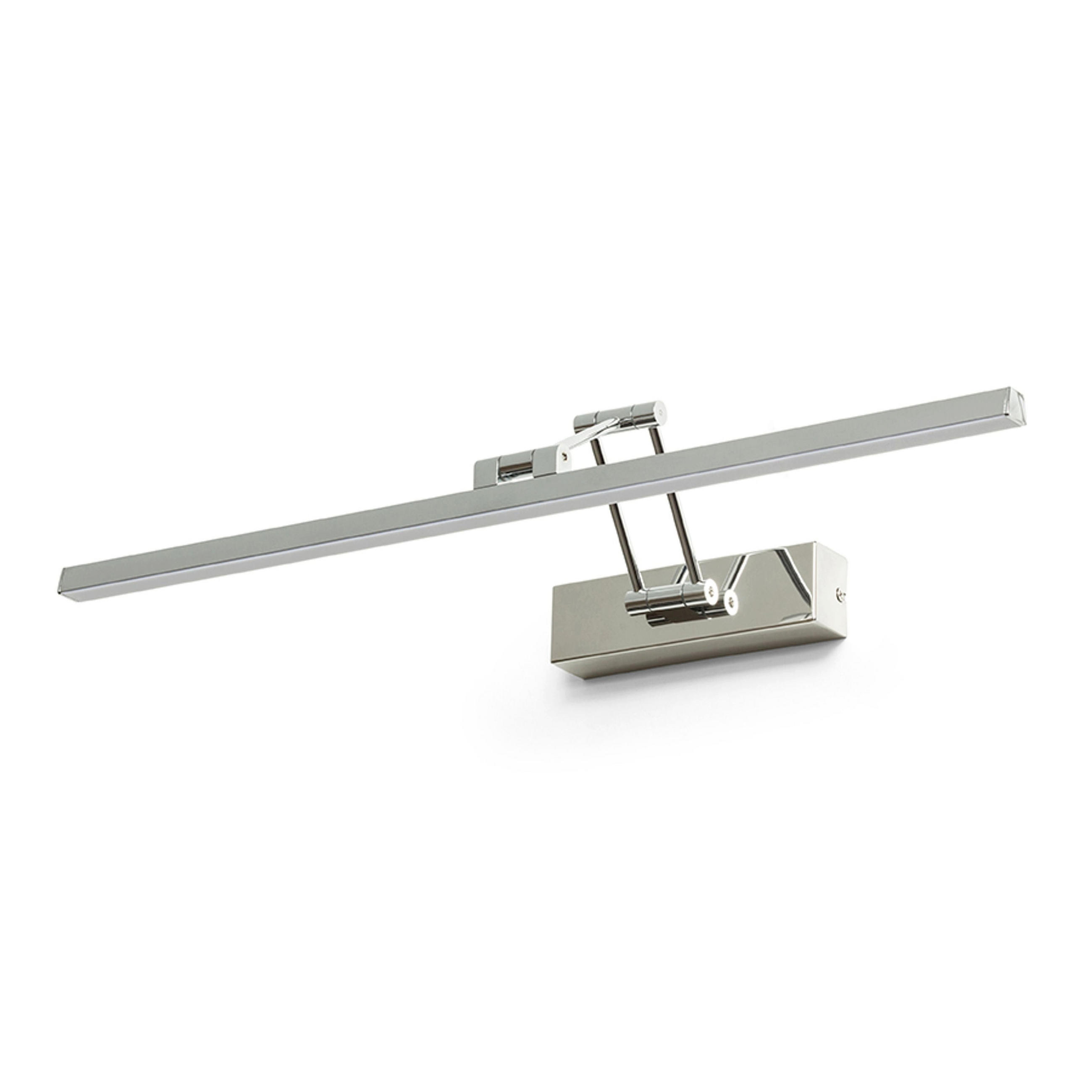 WANDLEUCHTE FRIDA 60 Chrom 12 W - Chromfarben, Metall (59.5/25/59.5cm) - Rendl