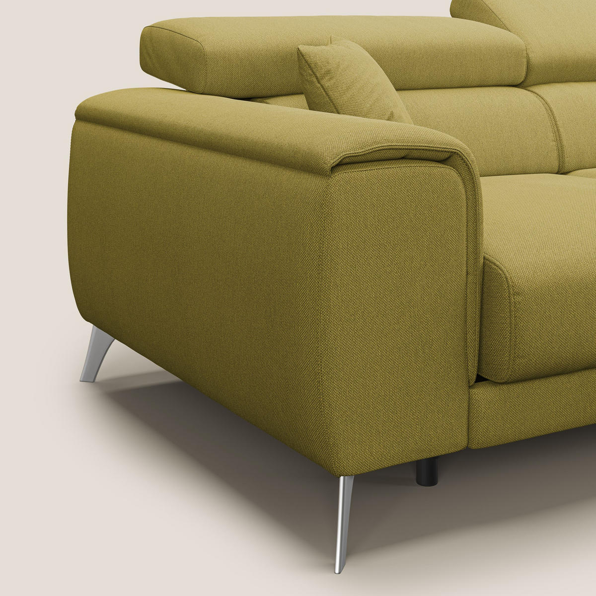 ECKSOFA LINKS Fusion - Gelb, Textil (260/102cm) - Divani.store