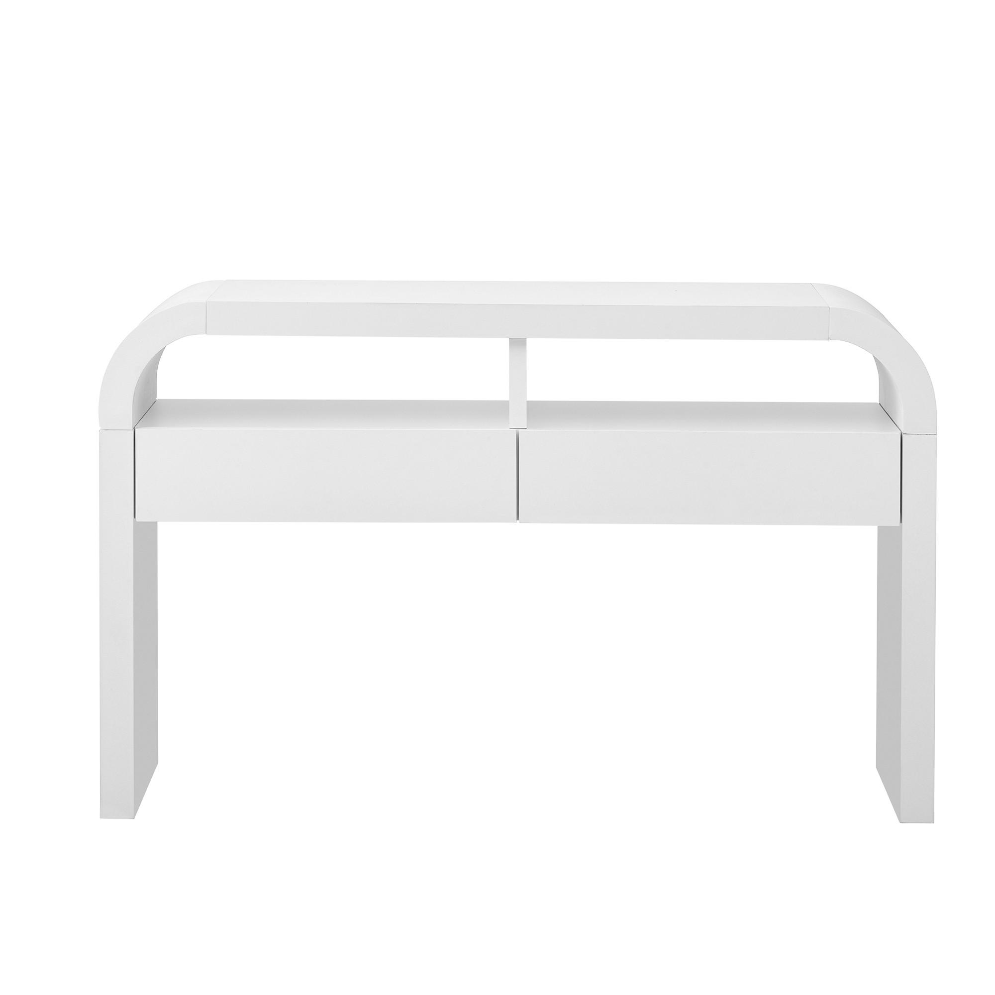KONSOLENTISCH Weiß 120/35,5/76,5 cm - Weiß, Holzwerkstoff (35.5/120/76.5cm) - PANGIVO