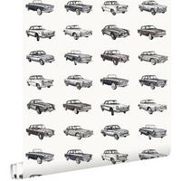 TAPETE Oldtimer 53 cm x 10.05 m - Schwarz, Papier (53/0.1cm) - ESTAhome
