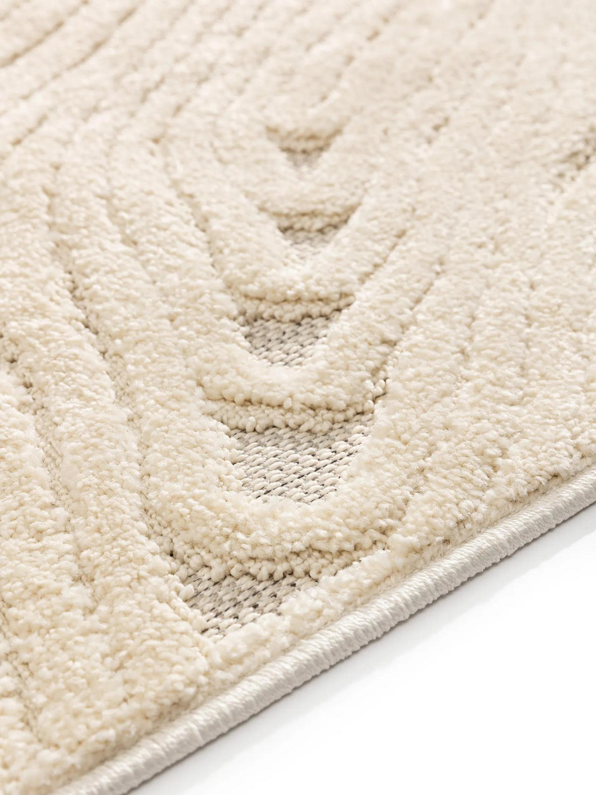 TEPPICH Leo Cream 160x230 cm - Creme, Kunststoff (160/230cm) - benuta