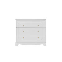 DĚTSKÁ KOMODA Royal Bílá - bílá, kompozitní dřevo (103/90/50cm) - Petits-meubles