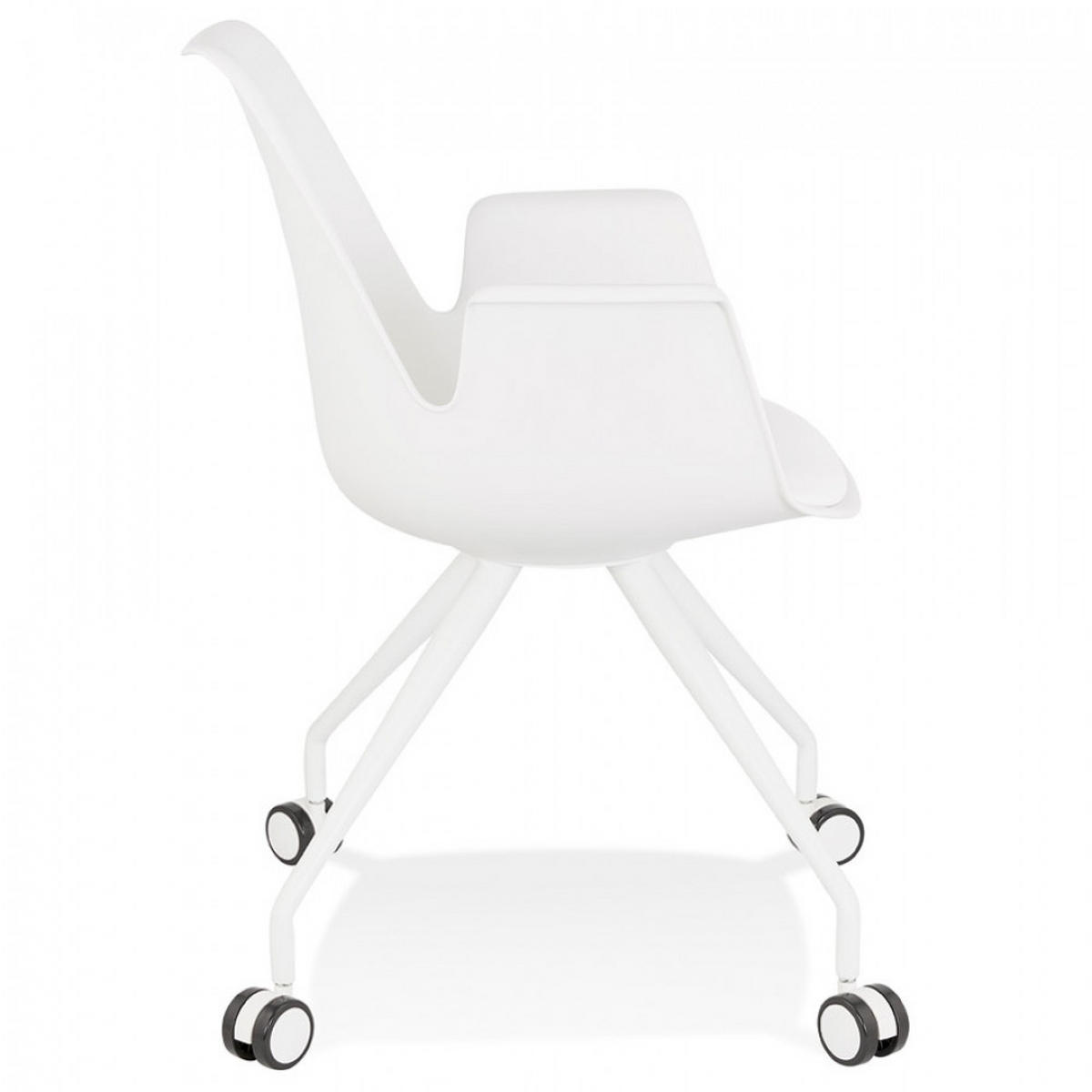 BÜROSTUHL Weiß 60x89x60cm - Weiß, Kunststoff/Metall (60/89/60cm) - AlterEgo