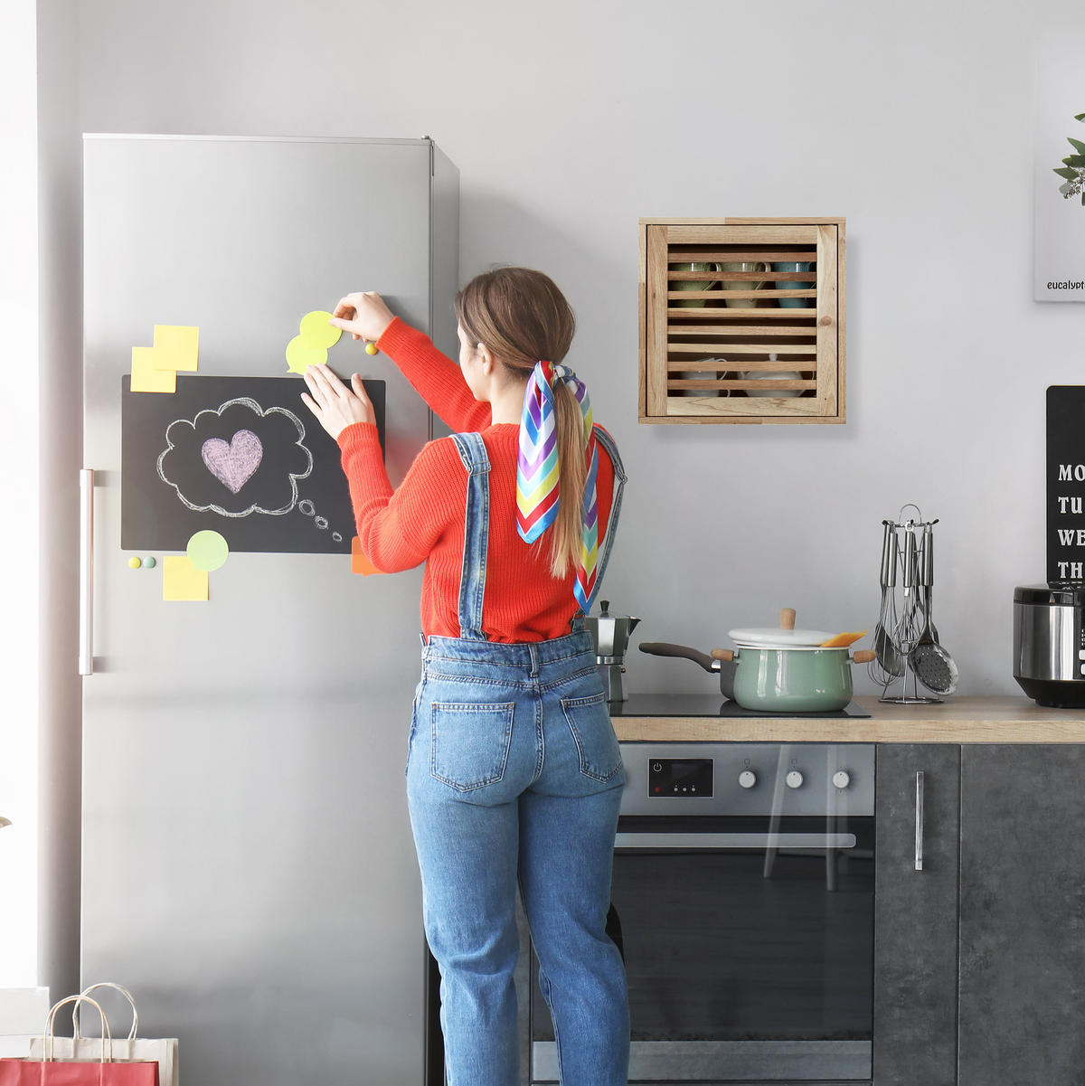 WANDSCHRANK - Hellbraun, Holz (42/42/18cm) - Relaxdays