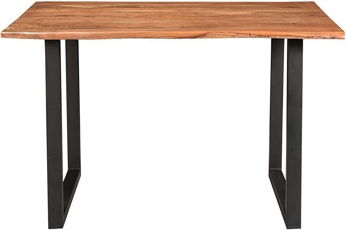 ESSTISCH INSA - Beige/Schwarz, Holz/Metall (60/140/77cm) - SAM