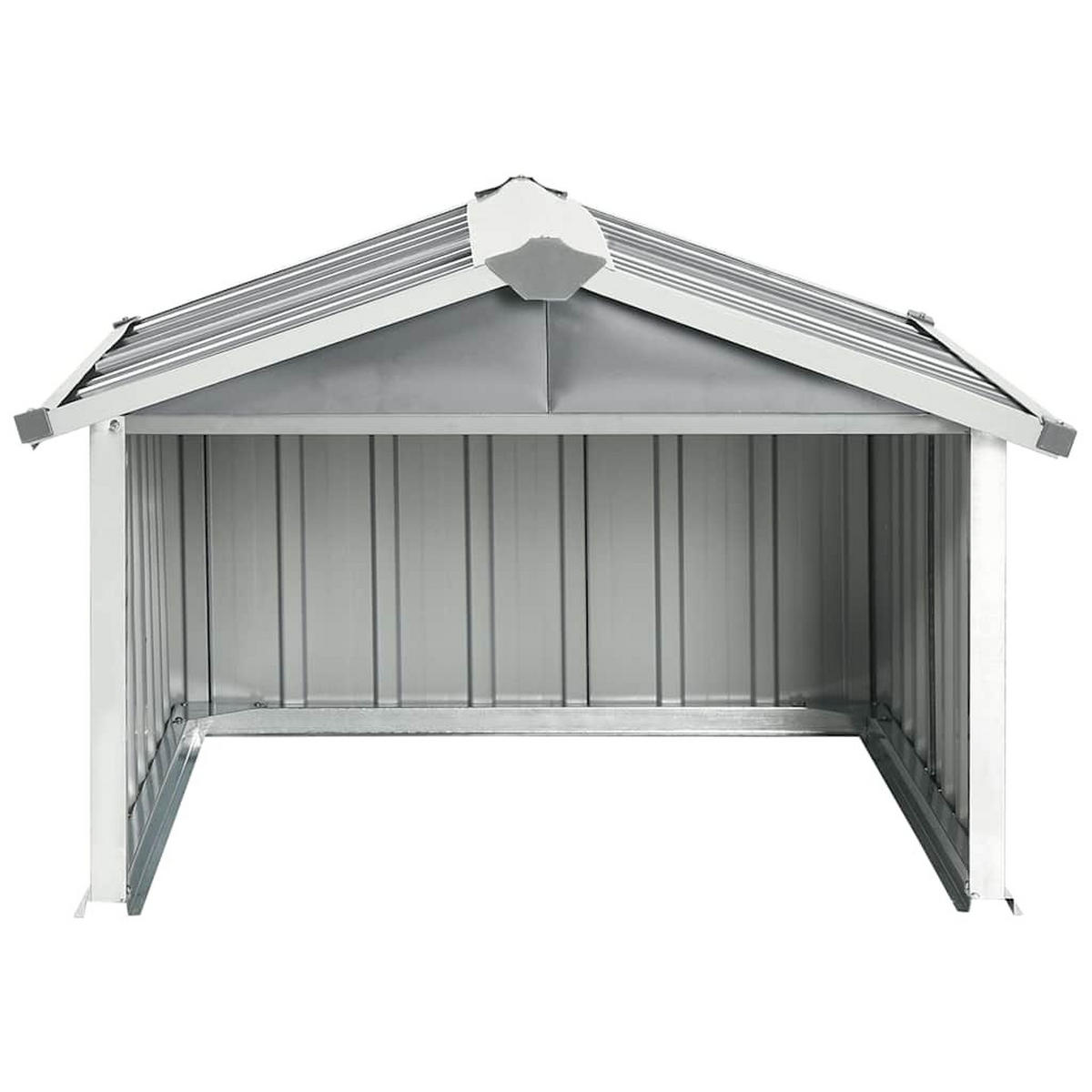 RASENMÄHER Garage 92/97/63 Cm Verzinkter Stahl Grau - Grau, Metall (92/63/97cm) - vidaXL