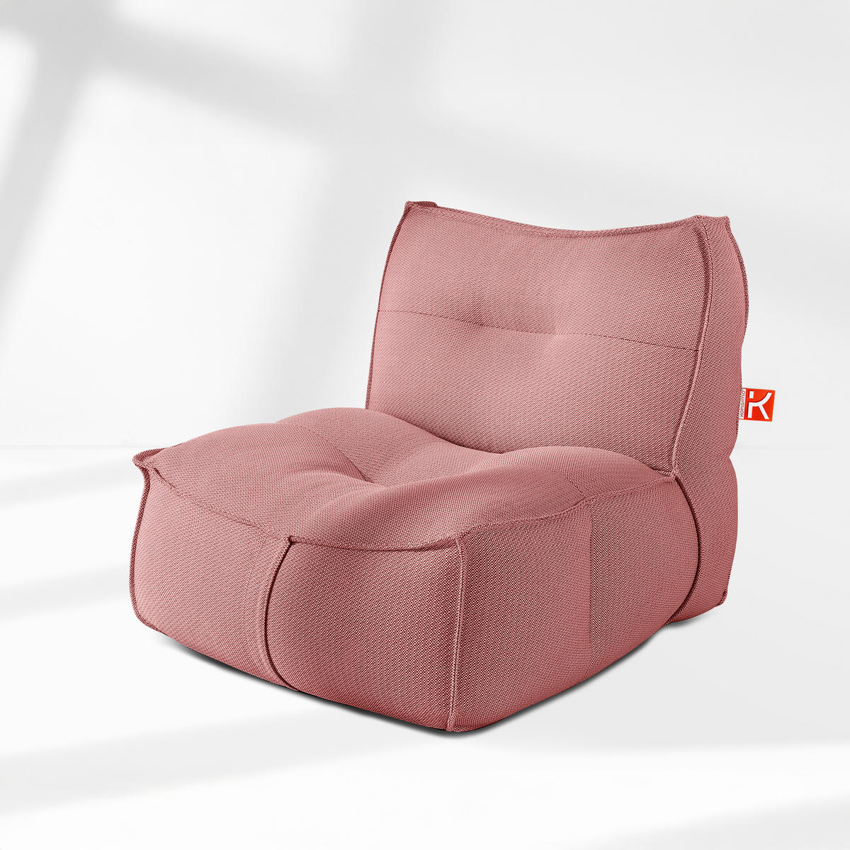 GARTENLOUNGE-SET LOVIA, Möbel-Set, Rot/Weiß - Rot, Textil - KONSIMO®