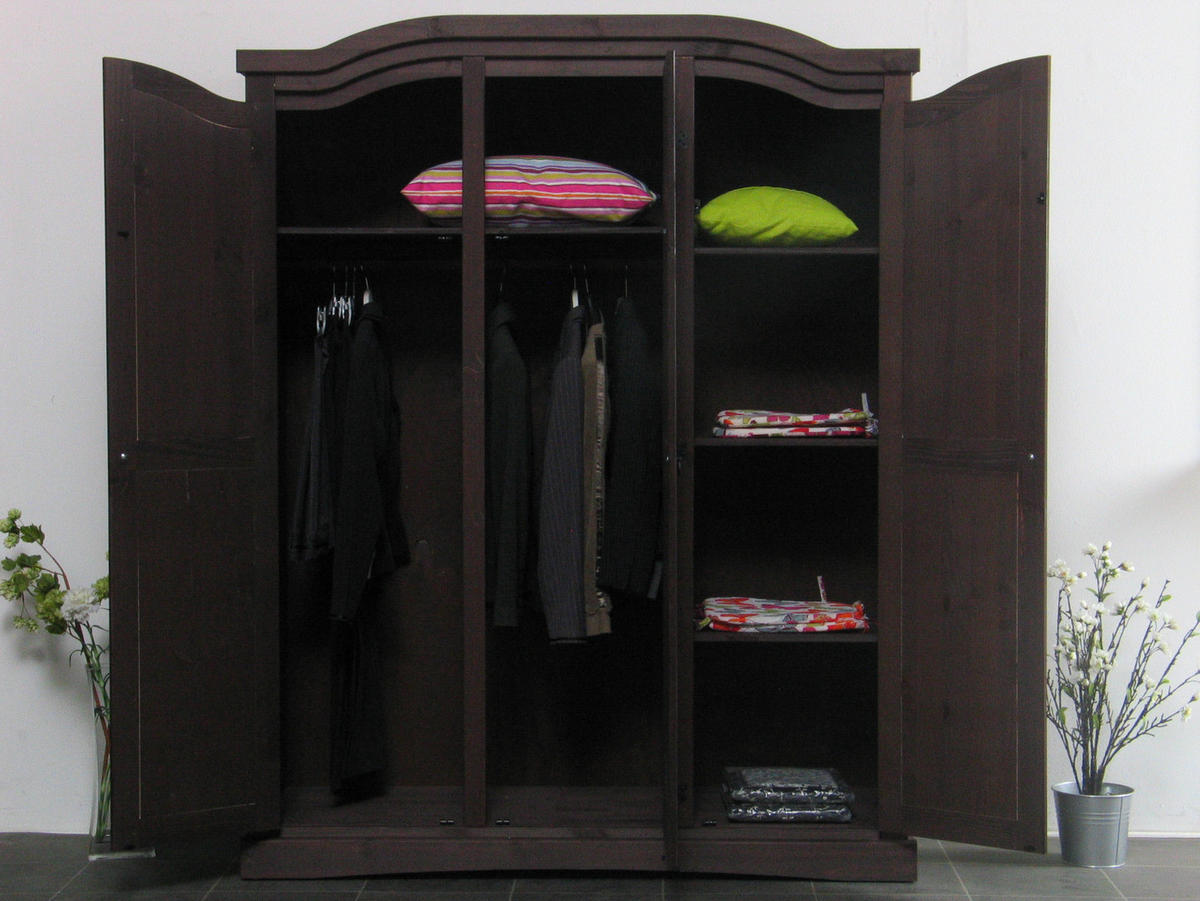 KLEIDERSCHRANK kolonial - Braun, Holzwerkstoff (152/193/54cm) - ebuy24