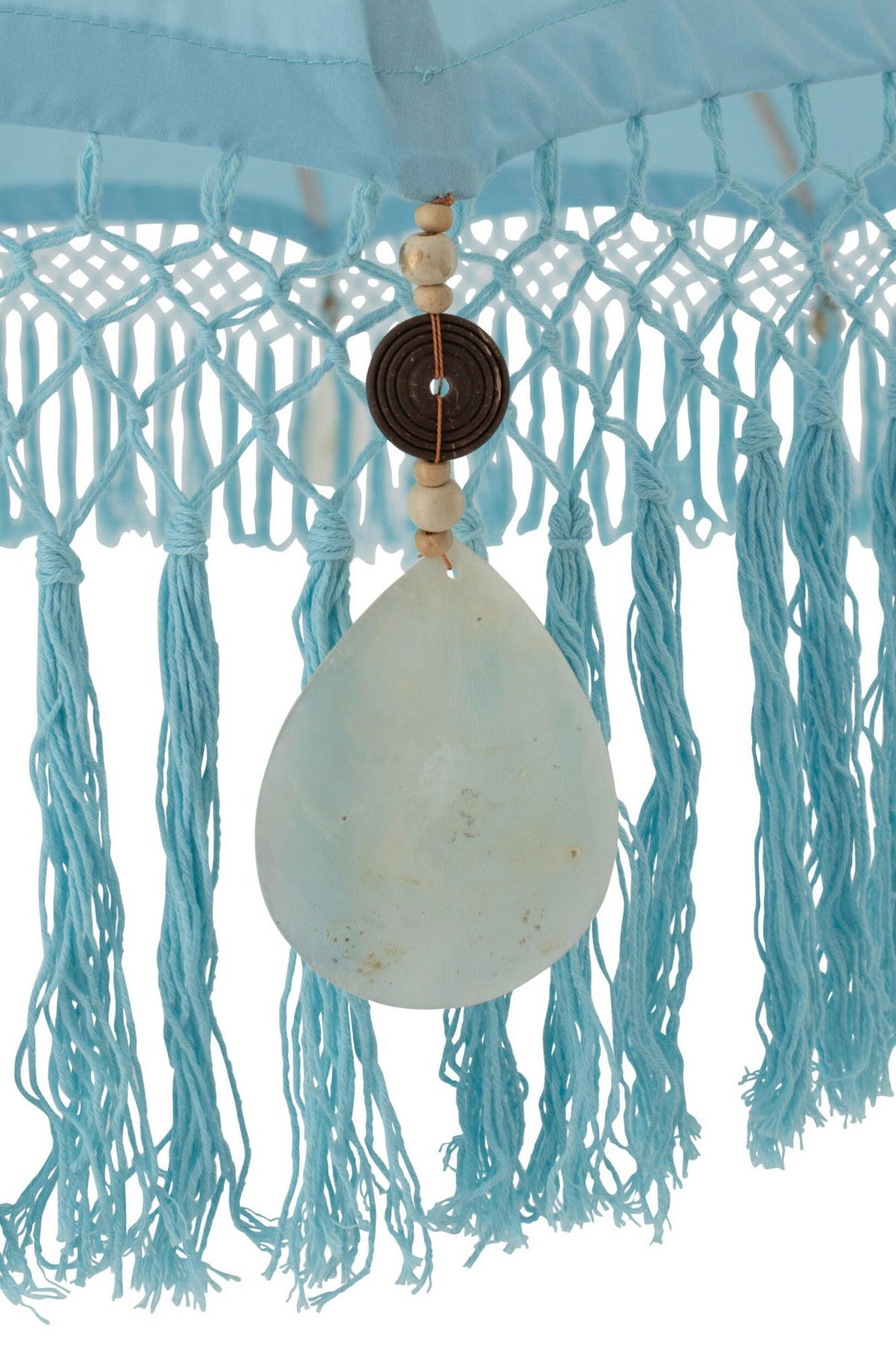 SONNENSCHIRM BOBBI Blau - Blau, Holz (200/200cm) - J-Line