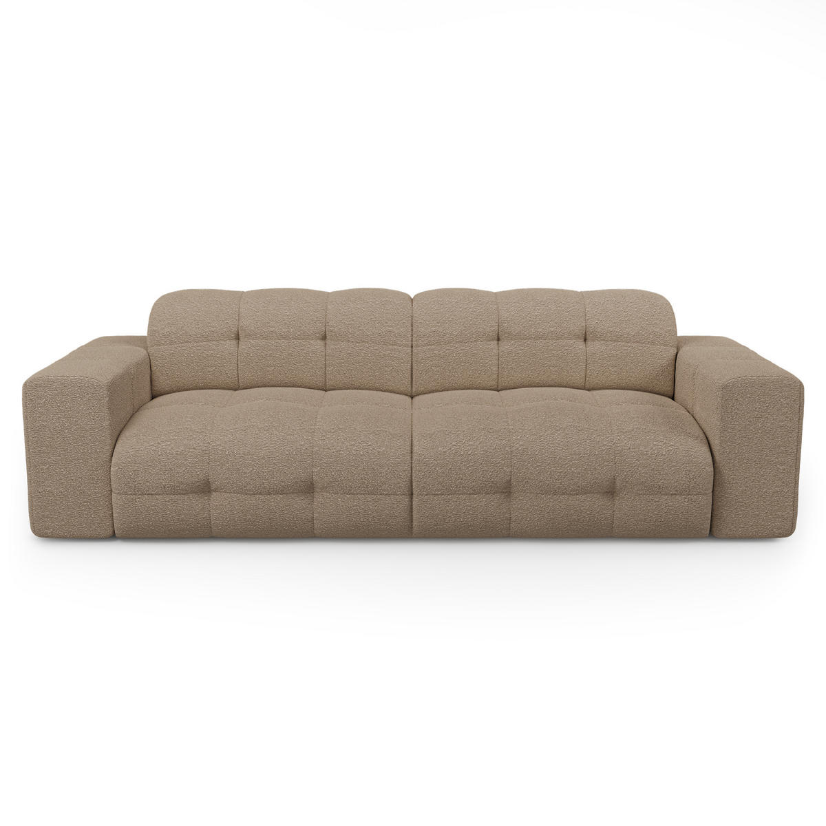 SCHLAFSOFA GERADE Steinbock Taupe 230cm - Taupe, Textil (230/45/32cm) - Sia Home