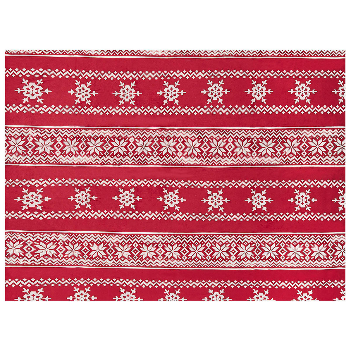 DECKE Rot Vantaa 150/200 cm - Rot, Textil (150/200cm) - Beliani