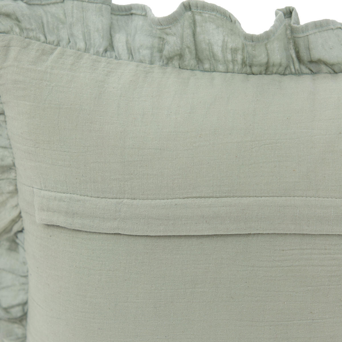 KOPFKISSENBEZUG Elin Pistazie 45/45 cm - Grün, Textil (45/45cm) - Homla