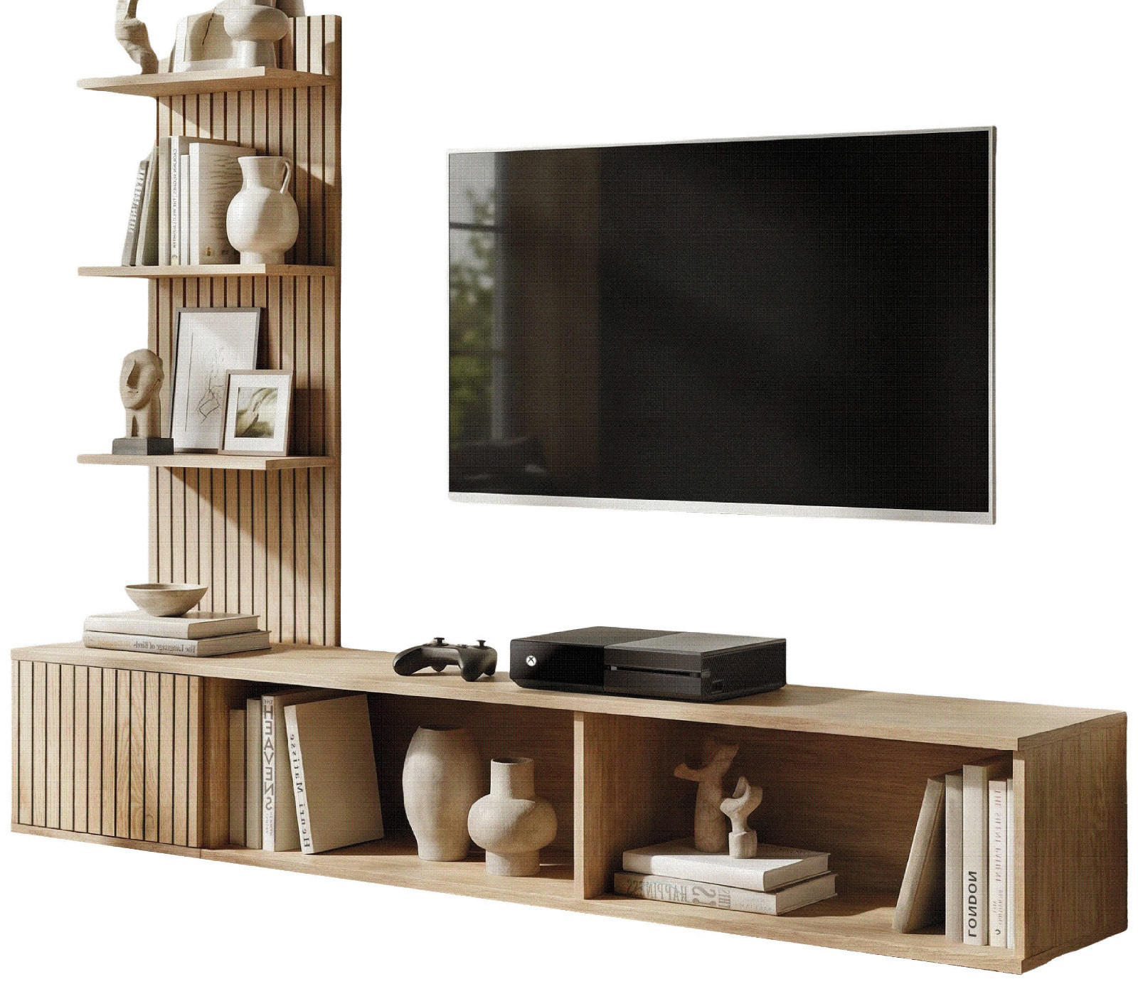 Inn.Furn Tv-Lowboard Eiche 180x130x40 cm