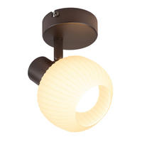 DECKENSTRAHLER Leuchtar 10/13/12.5 cm - Schwarz, Metall (12.5/10/13cm) - ZMH