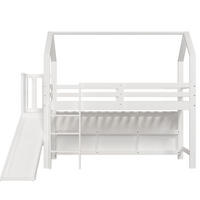 HAUSBETT 90/200 cm Weiß - Weiß, Holz/Holzwerkstoff - Raumix