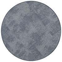 STREIFENBERBER TEPPICH LINES MELIERT RUND - Blau, Textil (200/200cm) - Snapstyle