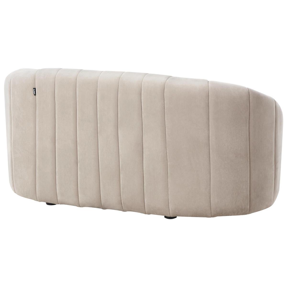 POHOVKA 2-místná Sametová látka Béžová Malung - béžová, textil (141/68/77cm) - Beliani