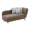 RECAMIERE mit Schlaffunktion & Stauraum - linksseitig - Stoff - Braun - PENELOPE - Braun, Textil (160/81/80cm) - Vente-Unique