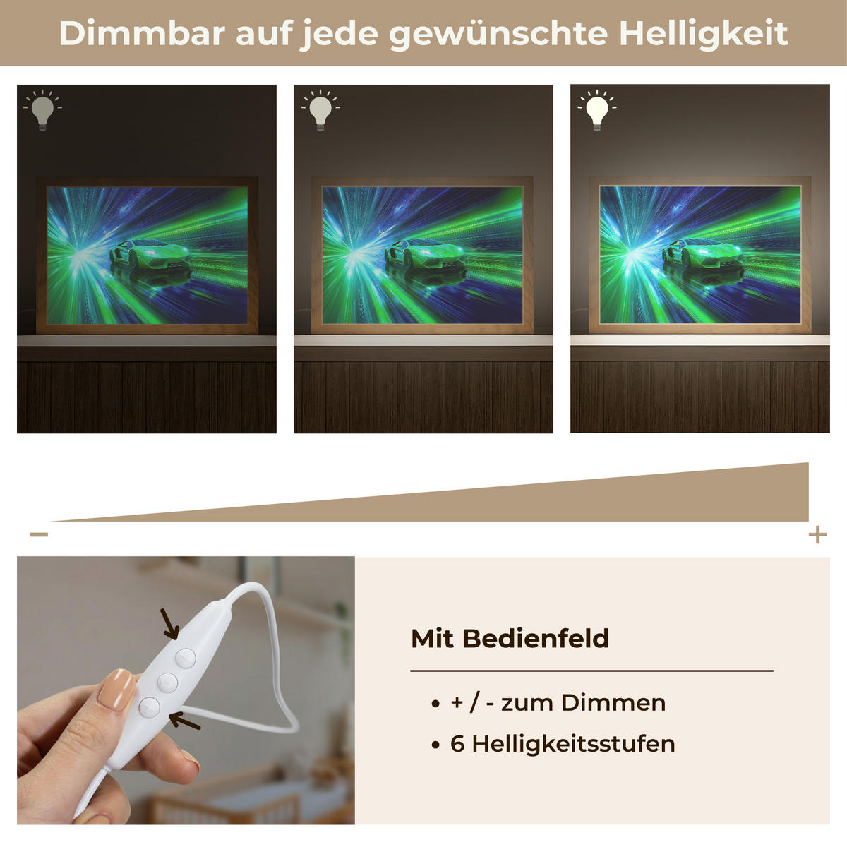 NACHTTISCHLAMPE Geschwindigkeit - Leicht - Sportwagen - Grün 30x20 cm - Grün, Holzwerkstoff (8/30/20cm)