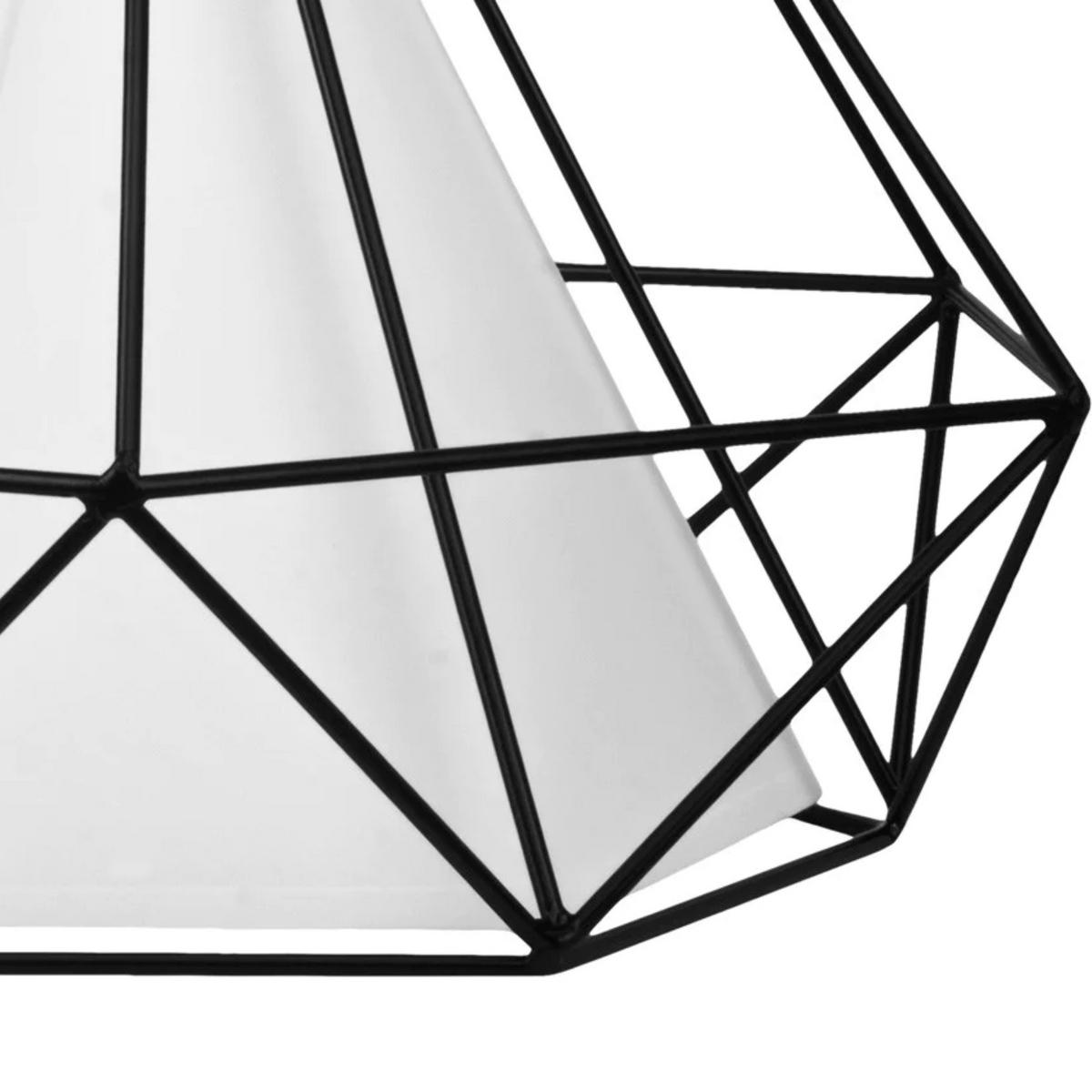 HÄNGELEUCHTE ACOS, Schwarz - Schwarz, Textil/Metall (37/37/36cm) - KONSIMO®