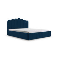 POLSTERBETT Bett 03 - 180x200 - Marine - Dunkelblau, Holz/Textil (180/200cm) - Möblo