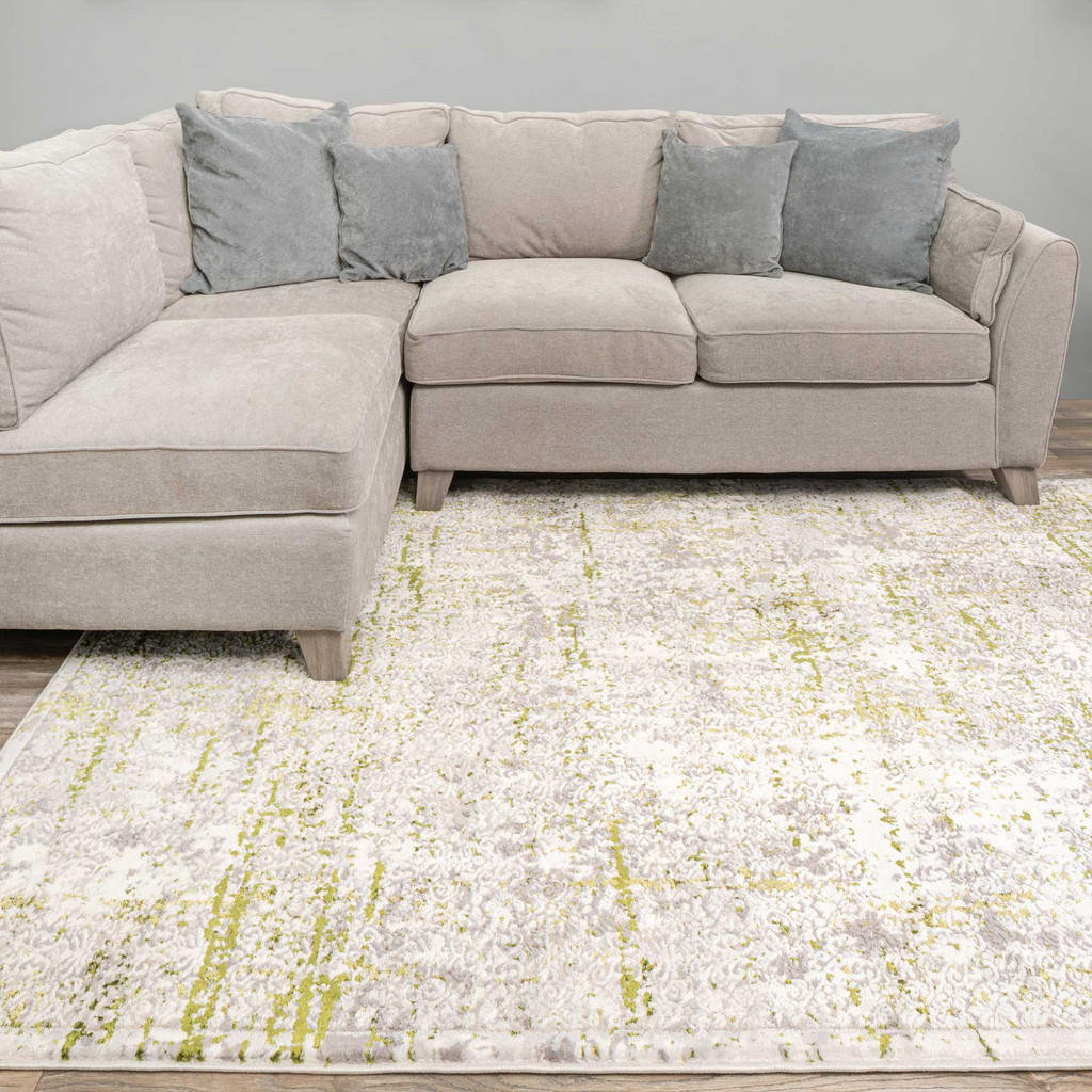 Thumbnail - Kukoon Rugs Webteppich, Olivgrün, Textil, Abstrakt, Rechteckig, 80x150 cm, antistatisch, in verschiedenen Größen erhältl...