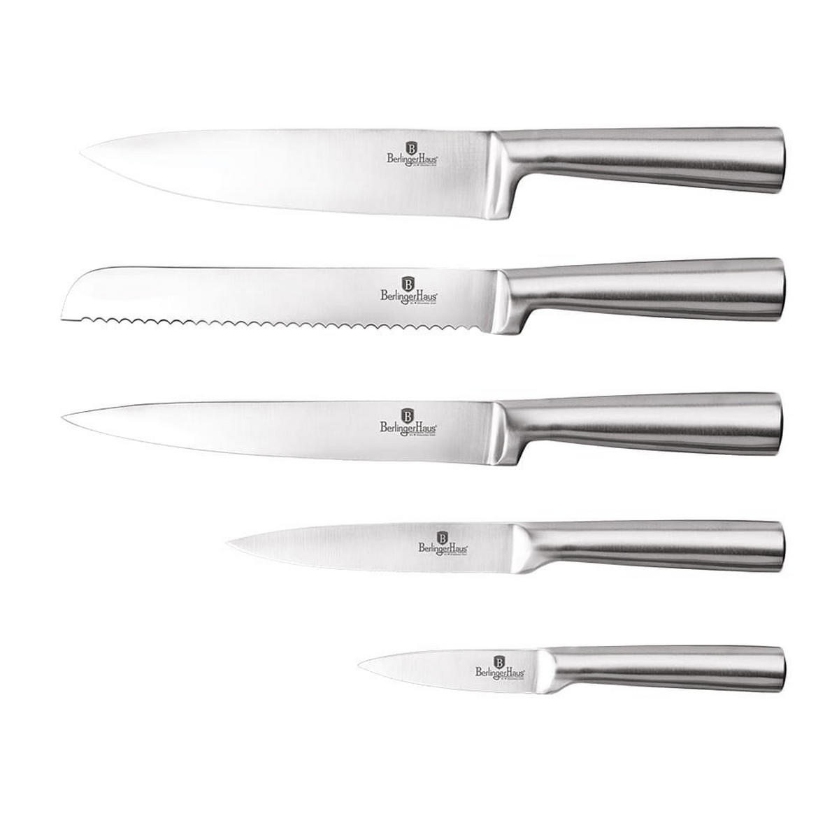 MESSERSET Silber 30/3/30 cm BH2447 - Silberfarben, Metall - Berlinger Haus