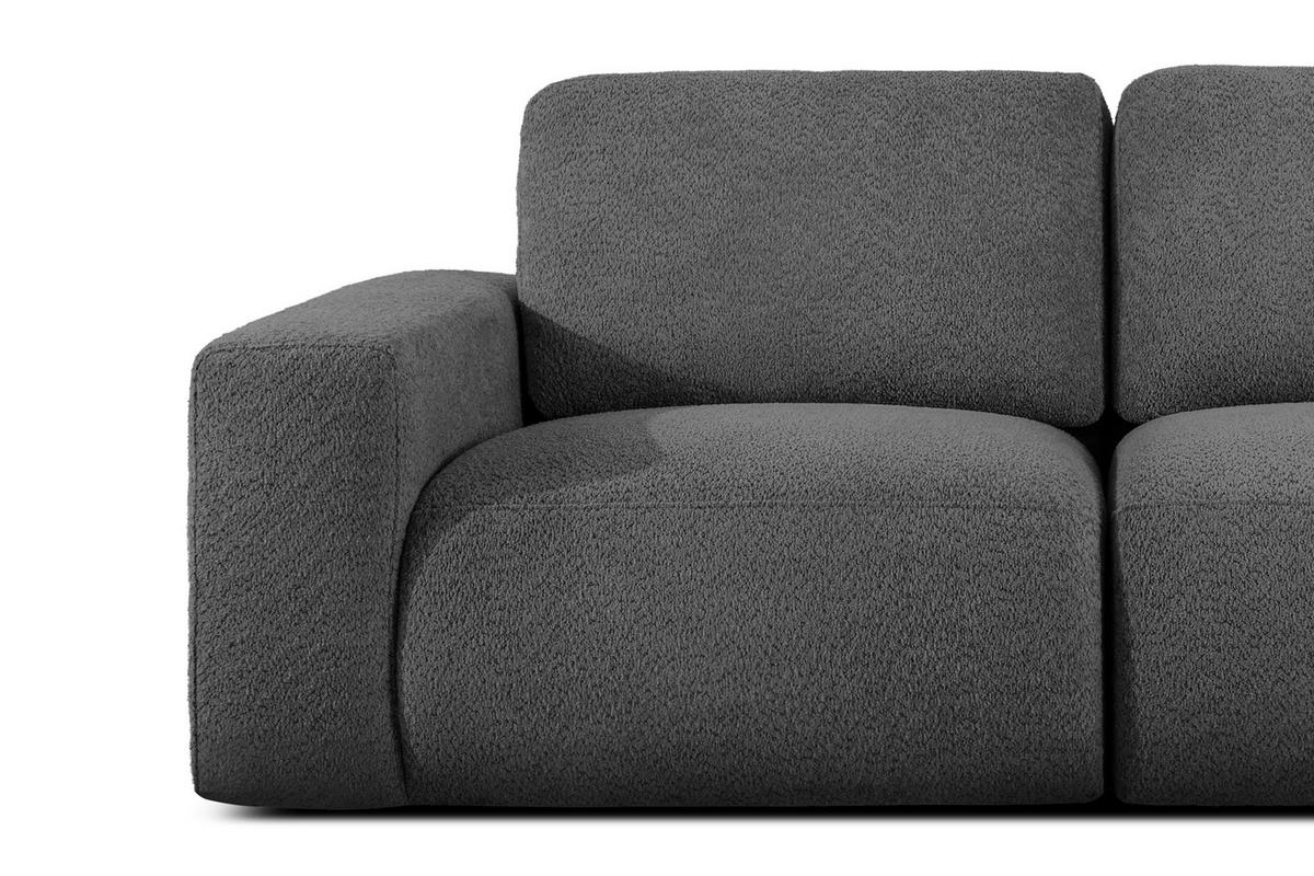 3-SITZER SOFA ZUCCO, Graphit - Graphitfarben, Holz/Holzwerkstoff (292/85/100cm) - KONSIMO®