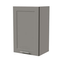 HÄNGESCHRANK Oslo W2/45 Weiß / Dust Grey Matt 45 / 32,5 / 72cm - Weiß/Grau, Holz/Holzwerkstoff (45/72/32.5cm) - Feldmann-Wohnen