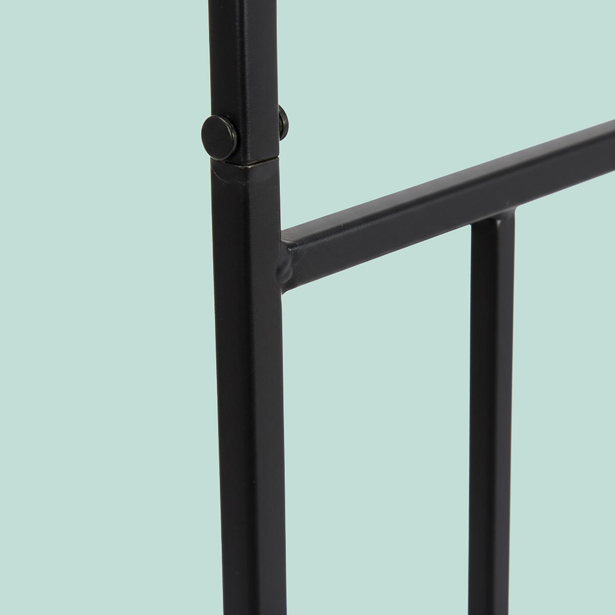 BOLTĂ Neagră metal 218 cm - negru, metal (44.5/218/120cm) - Relaxdays