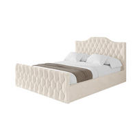POLSTERBETT mit Bettkasten, Fußteil und Lattenrost, Boxbett mit Matratze H3/H4 - FALIO-Z 120x200 Beige - Creme, Holzwerkstoff/Textil (120/200cm) - ALTDECOR